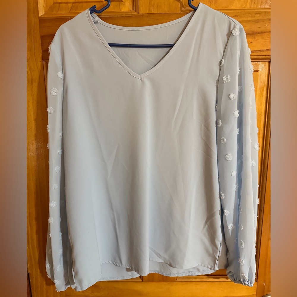 Womens pale/light blue top